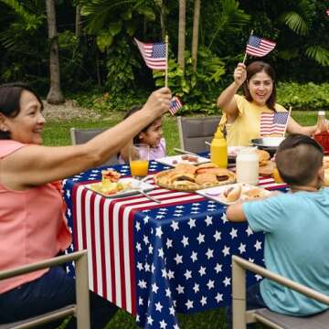 QZYL Patriotic Tablecloths for 4th of July Celebrations