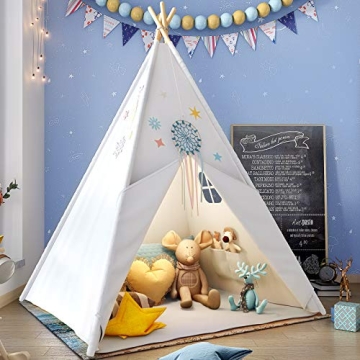 Teepee Play Tent for Kids with Carry Case and Gifts