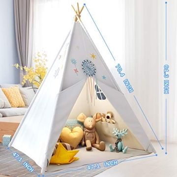Teepee Play Tent for Kids with Carry Case and Gifts