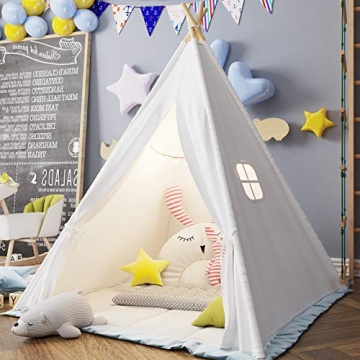 Teepee Play Tent for Kids with Carry Case and Gifts