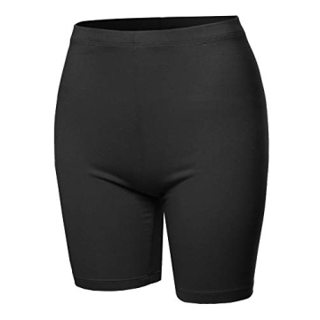 Discover A2Y Basic Cotton Mid Thigh Bermuda Shorts in Black