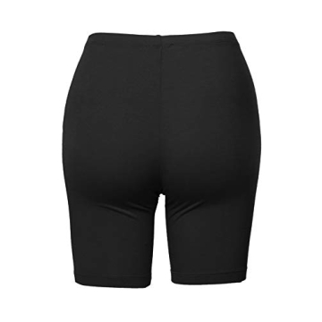 Discover A2Y Basic Cotton Mid Thigh Bermuda Shorts in Black