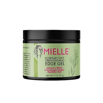 Mielle Organics Rosemary Mint Strengthening Edge Gel – Nourishing Hair Styling Gel, 2oz