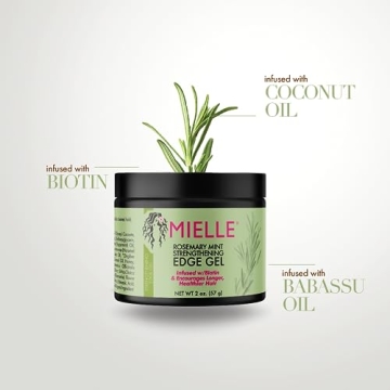 Mielle Rosemary Mint Edge Gel for Strong, Sleek Edges