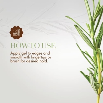 Mielle Rosemary Mint Edge Gel for Strong, Sleek Edges