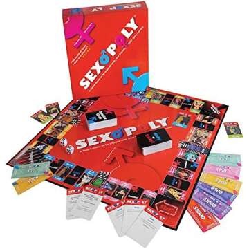 Sexopoly GameUSA only, Adult Game For Couples and Lovers, Bundle