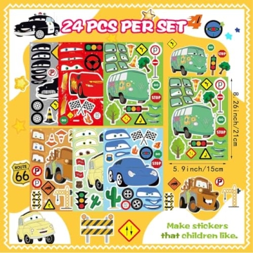 DIY Stickers for Kids 24 Sheets Creative Fun Pack