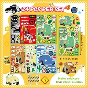 DIY Stickers for Kids 24 Sheets Creative Fun Pack
