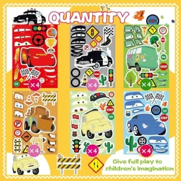 DIY Stickers for Kids 24 Sheets Creative Fun Pack