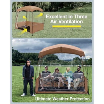 MioTsukus Sports Tent – All Weather Shelter for 6