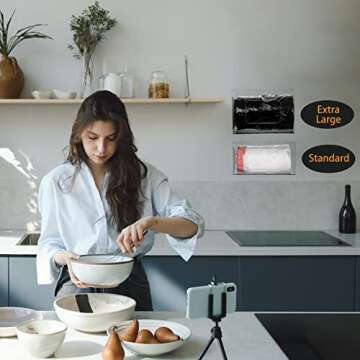 SEANADO Trash Bag Dispenser Roll Holder, Wall Mount Acrylic Kitchen Organizer Storage Box Holder for Garbage Bag Grocery Bag Plastic Shopping Bag Roll Container (10.4 x 5.5 x 5.5 inches)