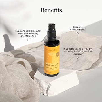 Cymbiotika Liposomal Vitamin D3 K2 CoQ10 Liquid Supplement