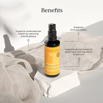 Cymbiotika Liposomal Vitamin D3 K2 CoQ10 Liquid Supplement