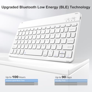 aoub iPad Keyboard Case with Detachable Wireless Keyboard