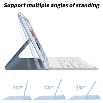 aoub iPad Keyboard Case with Detachable Wireless Keyboard