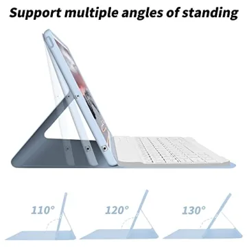 aoub iPad Keyboard Case with Detachable Wireless Keyboard