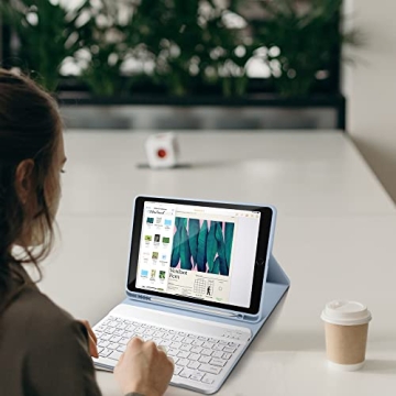 aoub iPad Keyboard Case with Detachable Wireless Keyboard