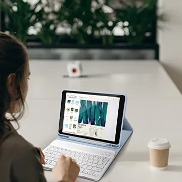 aoub iPad Keyboard Case with Detachable Wireless Keyboard