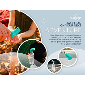 Suds2Go Refillable Cap - Portable Handwashing Solution 2 Pack