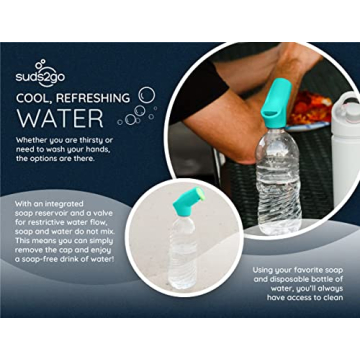 Suds2Go Refillable Cap - Portable Handwashing Solution 2 Pack