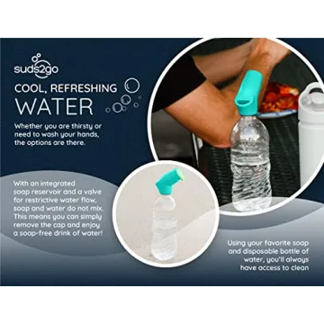 Suds2Go Refillable Cap - Portable Handwashing Solution 2 Pack