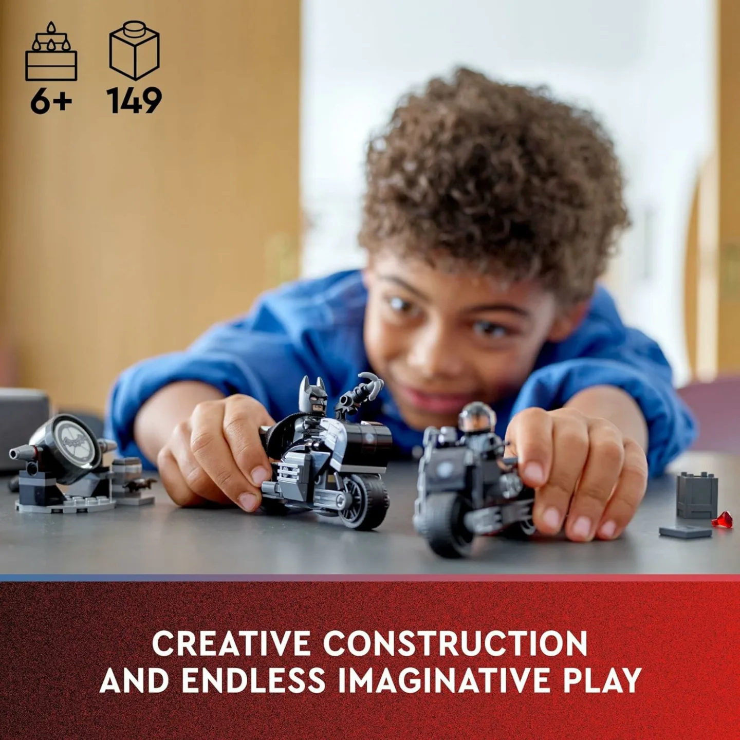 LEGO DC Batman Motorcycle Pursuit Building Kit