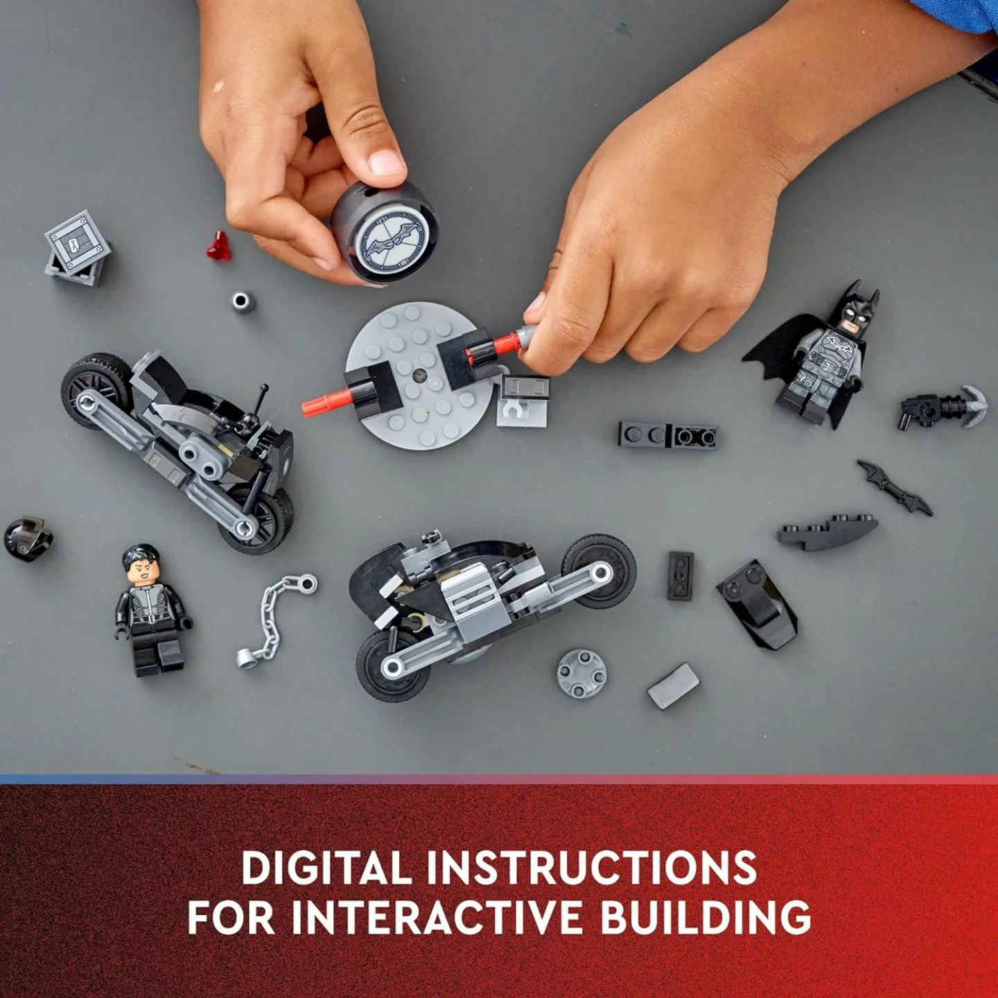 LEGO DC Batman Motorcycle Pursuit Building Kit