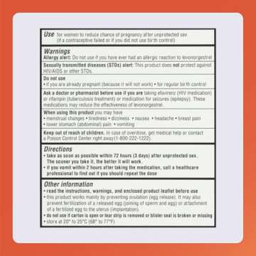 Rugby Levonorgestrel 1.5 mg Tablet - Emergency Contraceptive Tablet for Women - One Tablet. One Step - 1-Pack