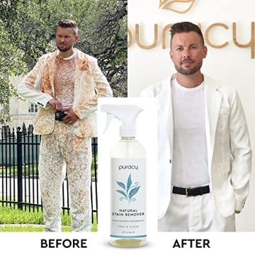 Puracy Stain Remover Spray - Natural Powerful Stain Eraser 16oz