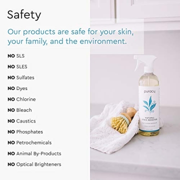 Puracy Stain Remover Spray - Natural Powerful Stain Eraser 16oz