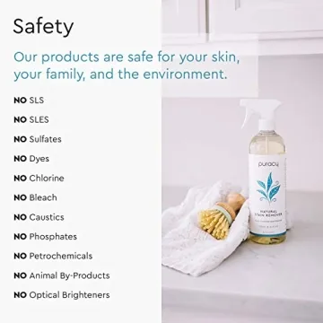 Puracy Stain Remover Spray - Natural Powerful Stain Eraser 16oz