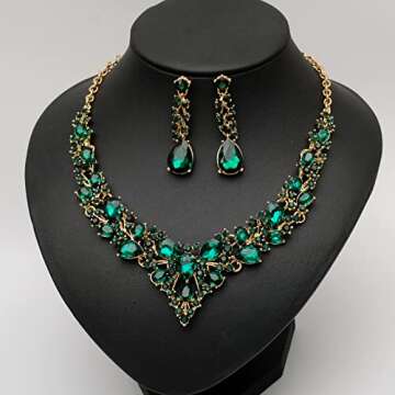 Elegant CSY Austrian Crystal Jewelry Set for Brides