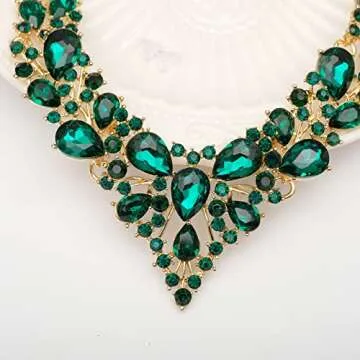 Elegant CSY Austrian Crystal Jewelry Set for Brides