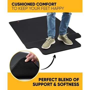 Ergonomic Anti-Fatigue Chair Mat for Home Office