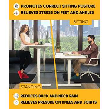 Ergonomic Anti-Fatigue Chair Mat for Home Office