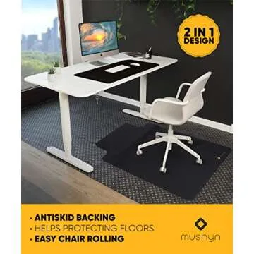 Ergonomic Anti-Fatigue Chair Mat for Home Office