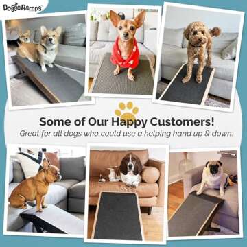 Premium Dog Ramp for Couch - Adjustable Solid Maple Design