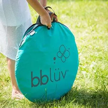 bblüv - Sunkitö - Pop Up Baby Play Tent and Canopy Sun Shelter with SPF 50 + Mosquito Net, Perfect for Infant at The Beach, Park, Camping or Playroom, Folds Flat for Easy Travel, Carry Bag Included