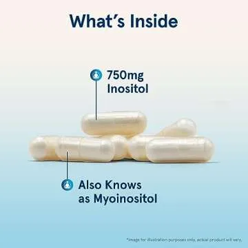 Jarrow Formulas Inositol 750 mg, Dietary Supplement, Liver Support for Cellular Health and General Wellness, 100 Veggie Capsules, Up to a 100 Day Supply