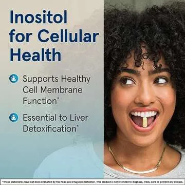Jarrow Formulas Inositol 750 mg, Dietary Supplement, Liver Support for Cellular Health and General Wellness, 100 Veggie Capsules, Up to a 100 Day Supply
