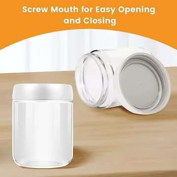 MR.KIANGCI 16 oz Leak Proof Mason Jars for Food Storage