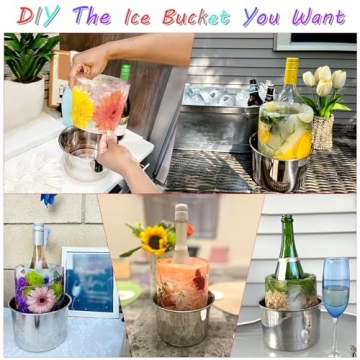 DIY Ice Bucket Mold for Wine Champagne Cocktails Party Essential