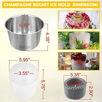 DIY Ice Bucket Mold for Wine Champagne Cocktails Party Essential