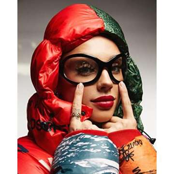 GUVIVI Oversized Fashion Sunglasses for Men and Women