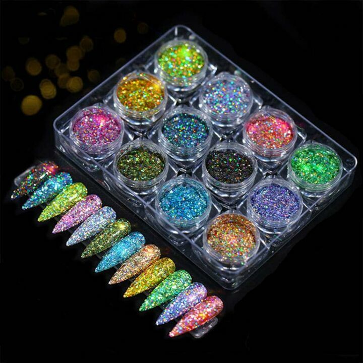 Holographic Glitter Set for Stunning Nail Art