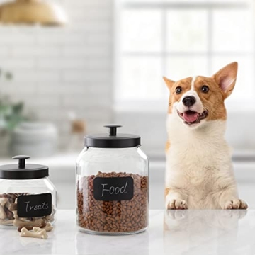 Elegant 3-Piece Glass Food Storage Jar Set with Lids