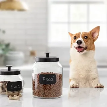 Elegant 3-Piece Glass Food Storage Jar Set with Lids