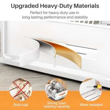 Pull out Cabinet Organizer Fixed with Adhesive Nano Film,Heavy Duty Slide out Pantry Shelves Drawer Storage,Sliding Mesh Cabinet Basket with Handle for Kitchen, Bathroom,Home, 9.8"W X 15.7"D X 6.2"H