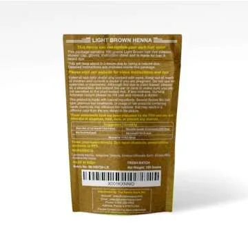 Light Brown Henna Hair and Beard Dye - Plant-Based Color