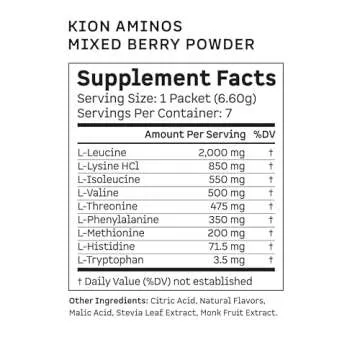 Kion Aminos Packets for Muscle Recovery and Energy Boost